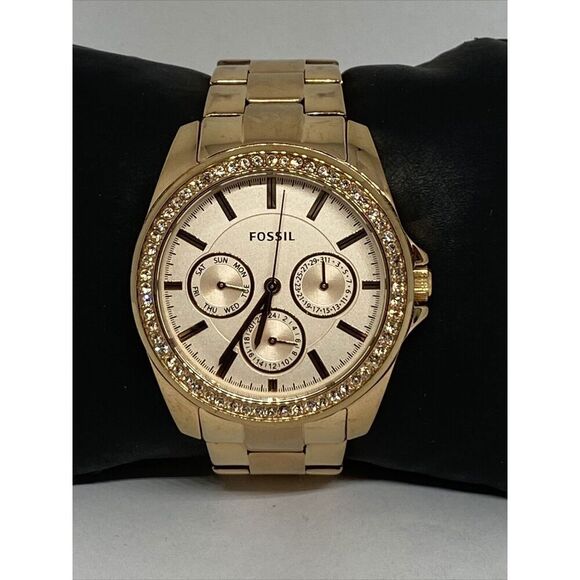 Fossil Janice BQ3316 Womens Stainless Steel Analog Dial Quartz Wrist Watch WO699 - Picture 1 of 12